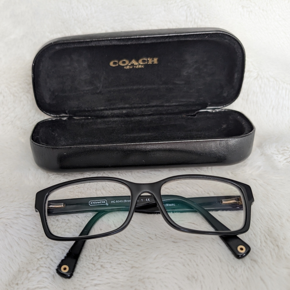 Coach Women's Eyeglasses HC6040 (Brooklyn) 5002 (Black) -1.25 Lenses